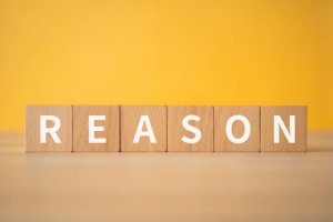 REASONと書かれたブロック